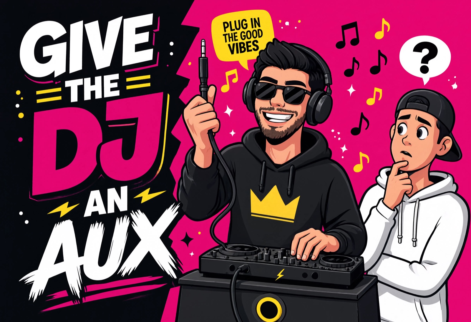 Give the DJ an AUX pack